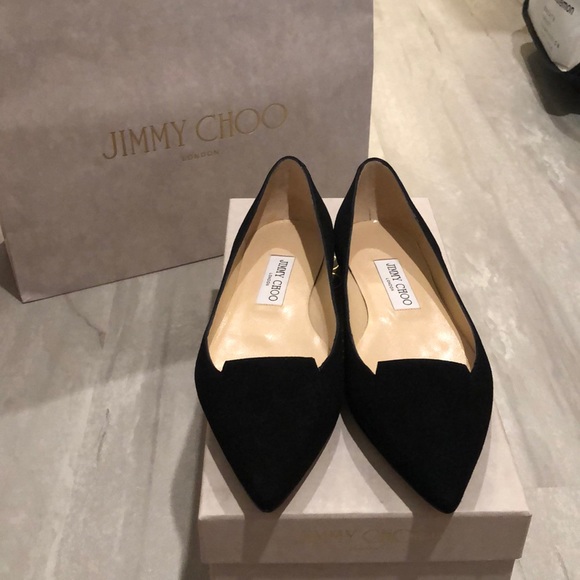 Jimmy Choo Shoes - Jimmy Choo Suede Flats